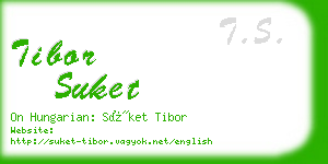 tibor suket business card